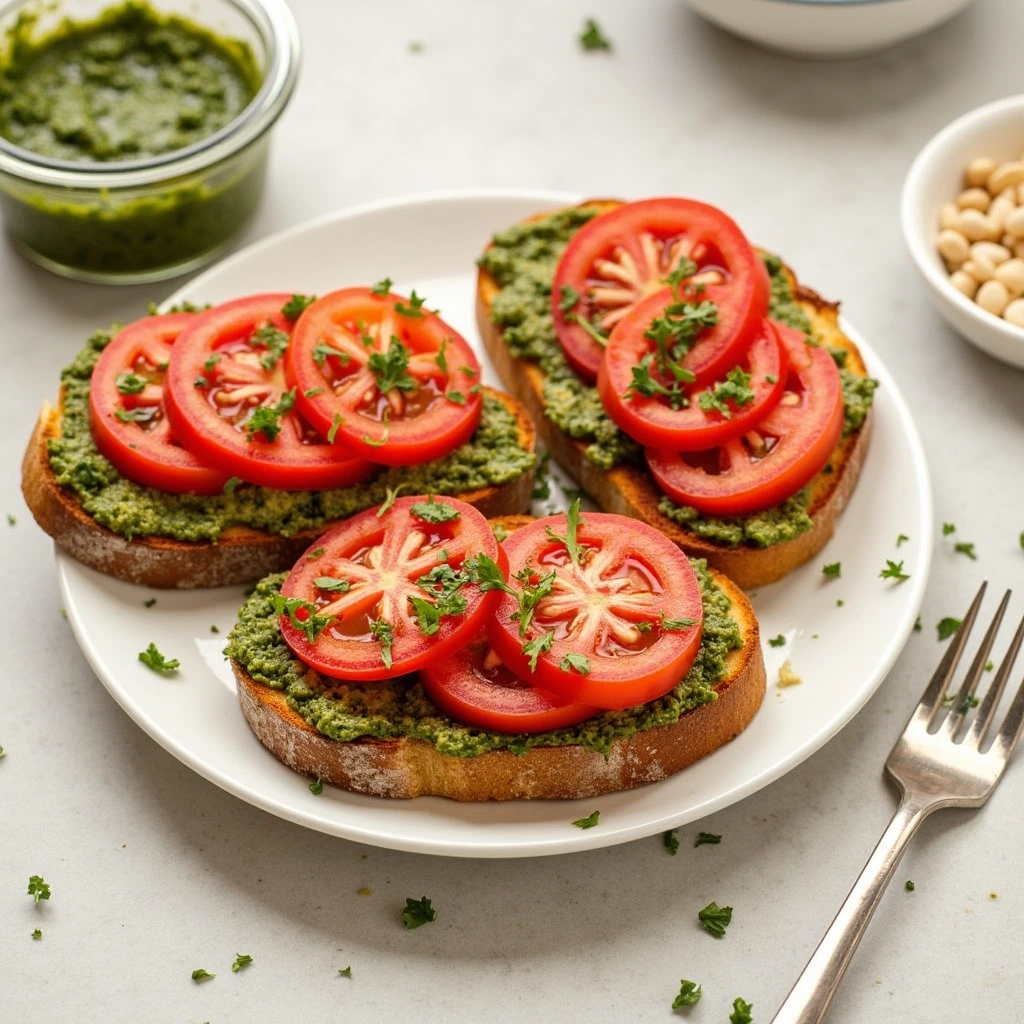 Pesto & Tomato Toast