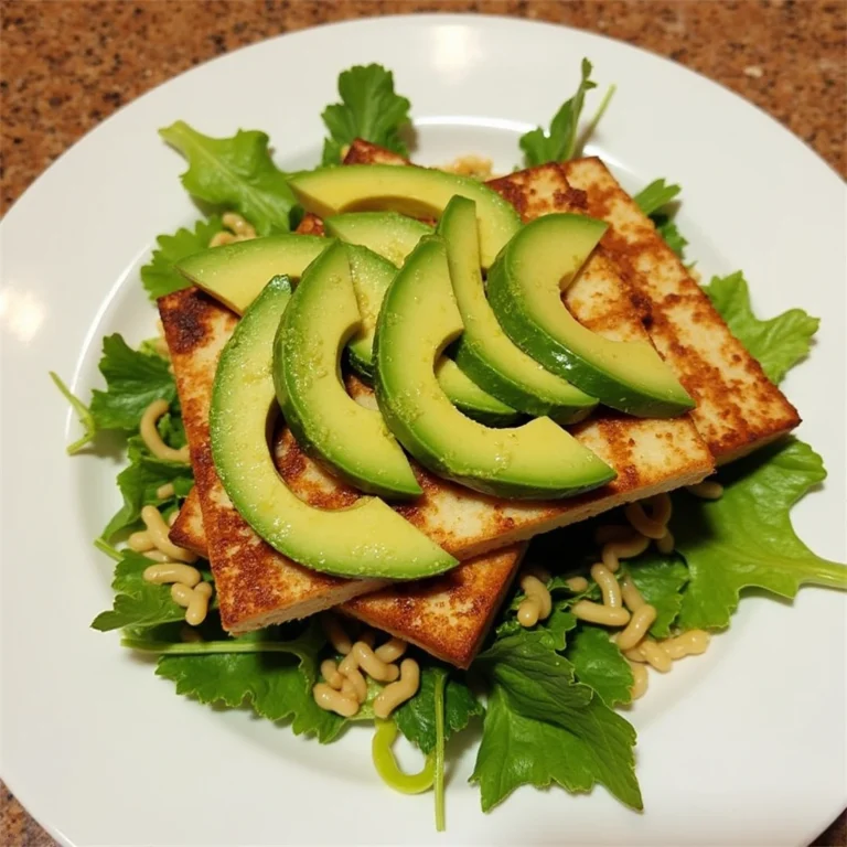 Grilled Tofu with Avocado Salad