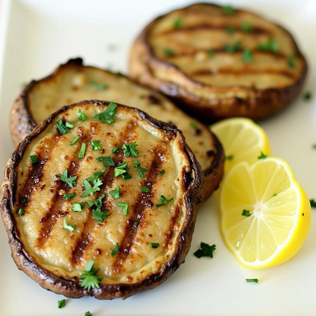 Lemon Herb Grilled Portobello Mushroom